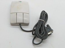 Vintage Logitech M-M30 Serial Ball Mouse 3-Button Beige DB9 Wired PC Retro picture