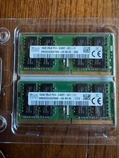 32GB KIT - 2 x 16GB SK hynix PC4-2400T DDR4 2RX8 SODIMM Laptop Memory RAM Used picture
