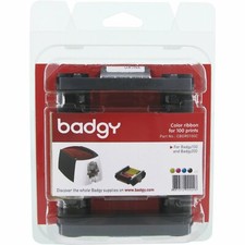 Genuine Evolis Badgy100 / Badgy200 YMCKO Ribbon - CBGR0100C - New picture