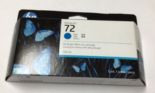 Genuine HP 72 DesignJet Cyan Ink 2025 C9371A Design Jet T610 T770 picture