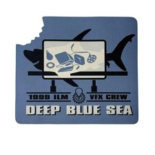 Deep Blue Sea VFX Crew Mousepad - 1999 ILM - Vintage Shark Movie Promo picture