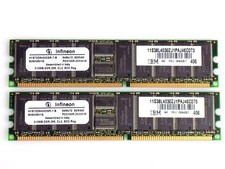 1GB (2x 512MB) Lenovo IBM 09N4307 HYS72D64500GR-7-B DDR 266Mhz PC2100R ECC RDIMM picture