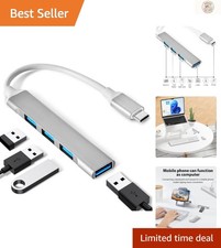 4-Port USB C Hub: Elegant Aluminum Adapter for Seamless Device Connectivity picture