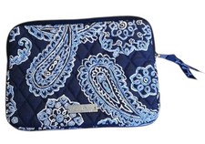 Vera Bradley Retired Blue Bandana iPad Quilted Sleeve Zip (9