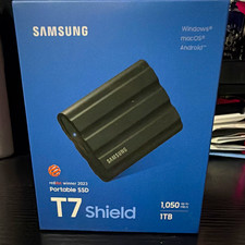 Samsung T7 Shield 1TB Black Portable External SSD USB 3.2 1050MB/s picture