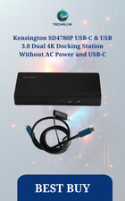 Kensington SD4780P USB-C Dual 4K Docking Station Without AC Power and USB-C picture