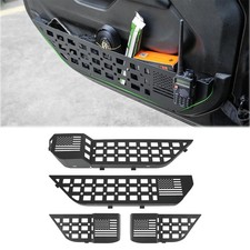Metal Front&Rear Door Storage Box Pockets Insert Organizer with Cup Holder picture