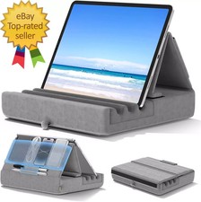 Tablet Pillow Holder, Foldable Ipad Stand for Lap, Bed and Desk Tablet Soft picture