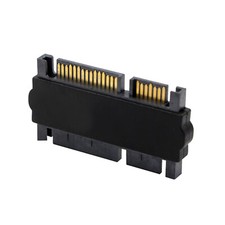 SATA 22Pin 7+15 Male To 22Pin 7+15 Male Extension Convertor Straight Adapter C picture