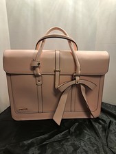 MOSISO Light Pink Laptop/Computer Bag w/ Bow & Straps picture