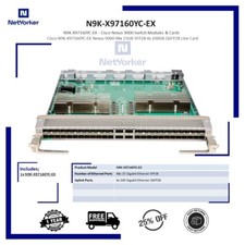 Cisco Nexus N9K-X97160YC-EX Line Card 48x 1/10/25G SFP+ 4x100G-Same Day Shipping picture
