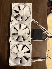 NZXT F120RGB Duo 120mm Dual-Sided RGB Fan Triple Pack White. READ DESC picture