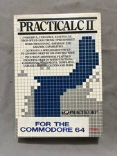 Vintage PRACTICALC II Practicorp Spreadsheet S. Ruby Commodore 64 Disk Box 1984 picture
