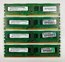 🖥️ Lot of 4 Micron 4GB DDR3 Desktop RAM – 16GB Total – HP OEM – Mixed Speeds picture