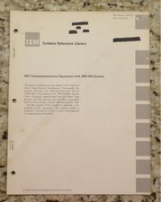 Vintage IBM Telecommunications Equipment with IBM 1410 Systems Ref dated 1963 picture