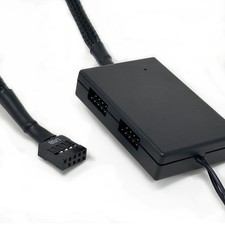 Unbox Internal 4-Port USB 2.0 Powered Hub Model HB Magnetic Motherboard Splitter picture