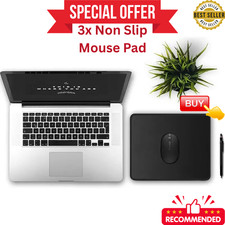 3X Non-Slip Mouse Pad Stitched Edge PC Laptop For Computer PC Gaming Rubber Base picture