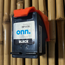 onn.  Black Inkjet Cartridge for HP 61XL CH563WN picture