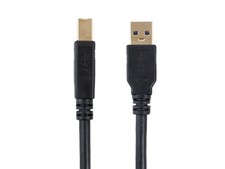 Monoprice Select Series 1.5ft USB-A to USB-B 3.0 Cable - Black picture