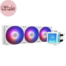 FW PRO 360 ARGB White CPU AIO Cooler,Ips LCD Screen with 320 * 320 Resolution,Fo picture