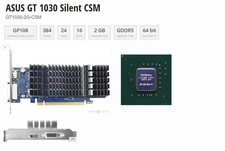 ASUS GT 1030 Silent CSM 2GB GDDR5 Graphics Card✅DVI HDMI✅GT1030-2G-CSM picture