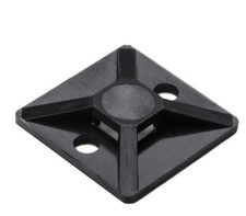 HellermannTyton MB30C2 Cable Tie Mounting Bases Black 100/Pack NEW Sealed picture