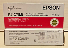 Epson Discproducer Magenta Ink Cartridge PJIC7 For PP100 (2027) - Lot of 2  M picture