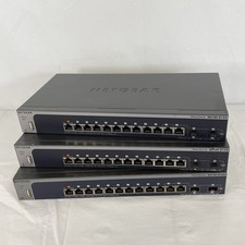 Lot of 3 Netgear ProSAFE 12-Port Gigabit Managed Switchs M4100-D12G | *READ* picture