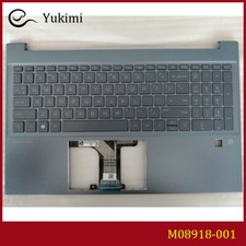 M08918-001 FOR HP 15-EG 15-EH Blue C Shell Backlit Keyboard Fingerprint Hole picture
