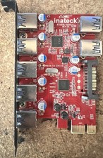 Inateck KTU3FR-502U USB 3.0 PCIe Expansion Card 5-Port +Internal Tested picture