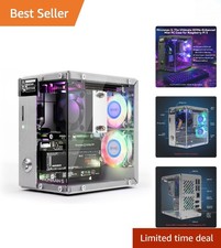Pironman 5 Mini PC Case for Raspberry Pi 5 - Durable Aluminum, Dual RGB Fans picture