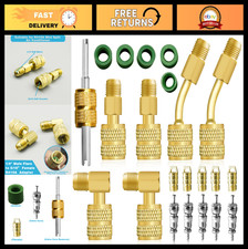 R410A Mini Split Adapter Kit, 5/16 to 1/4 Coupler, Refrigerant Hose Connector, V picture