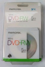 Memorex Mini DVD-RW   TWO   3-Packs 1.4GB 30 minute 2X Speed Rewritable picture