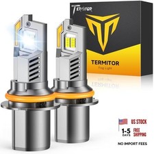 9004 HB1 Bulbs Hi/Low Beam, 50,000LM 6500K White Brightness, True 1:1 9004-HB1 picture