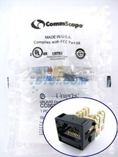 Commscope/Uniprise Cat6 Modular Jack, Black UNJ600-BK ~STSI picture