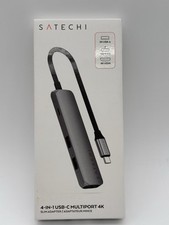 Satechi 4-IN-1 USB-C SlimMultiport with 4K - SpaceGray,NEW picture
