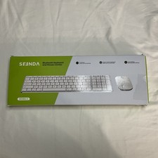 seenda Bluetooth Keyboard and Mouse Combo for Mac, SKM64-2 Rechargeable, Silent picture