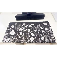 Aesthetic Floral Line Art Large Mouse Pad 23.6
