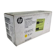 HP CE402YC Genuine Yellow Toner Cartridge New Sealed (CF) picture