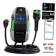 Level 2 EV Charger, 240V 40A Electric Vehicle Charging Station 9.6kW Silver picture