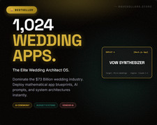 Elite Wedding Architect OS | 1,024 Tech & Micro-SaaS Blueprints | Next.js AI Pro picture