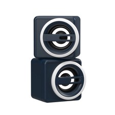 North Computer Speakers Navy Blue 3.5mm Jack Lightweight Design picture