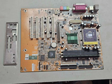 Retro Gaming FIC 1st Socket A Motherboard AZ11 CPU VIA KT133 Chipset AGP4X GOOD picture