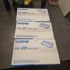 3 Brother DR-400 Drum Units OEM BRAND NEW SEALED Original Box picture