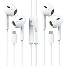 USB Headphones for iPhone 18 17 16 15, 2 Pack Wired Earbuds picture