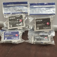 4pk Genuine Epson 48 Ink T0483 New and Sealed in Plastic OEM picture