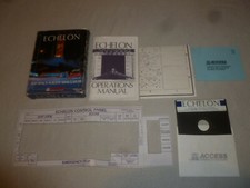 BOXED VINTAGE COMMODORE  COMPUTER GAME ECHELON 3D SPACE FLIGHT SIMULATOR ACCESS picture
