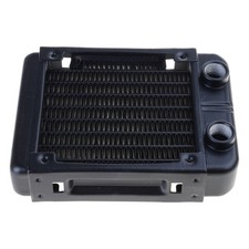 DIY Liquid Cooling System High-Density Fins 8 Row Aluminum Tubes Radiator 90mm picture