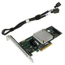 Microsemi ASR-8405 12Gb 1GB Cache PCIe x8 3.0 SAS/SATA RAID Controller FP +Cables picture