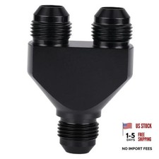 10AN Male to Dual 10AN Male Y Block Fuel Fitting 10AN to 2x10AN picture